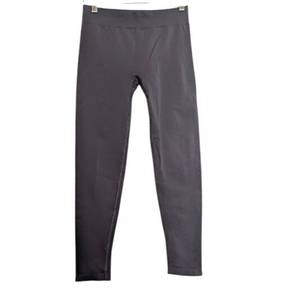 Title Nine Womens Gray Tights Size Medium Stretch Pull On Nylon Activewear‎